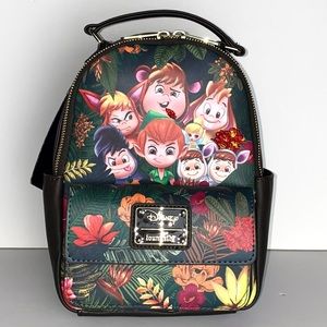 Loungefly Disney Peter Pan & Lost Boys Chibi Jungle Mini Backpack
